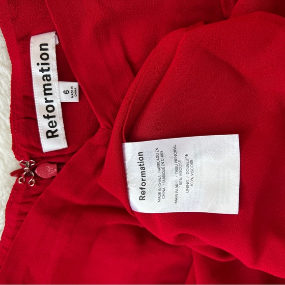 Reformation Butterfly Dress | Red 🔥 Special Sale 🔥 - Picture 10 of 15